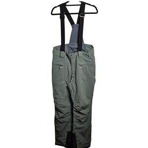 Fit Space Performance Outerwear Ski Snowboard Bib Pants Green L Tech 20000 NWOT